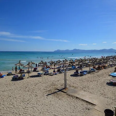 アパート Apartamento Primera Linea Del Mar Picafort *
